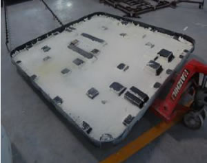 insulated to stop heat loss through the ground