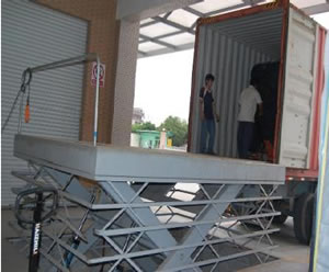 Loading the hot tubs